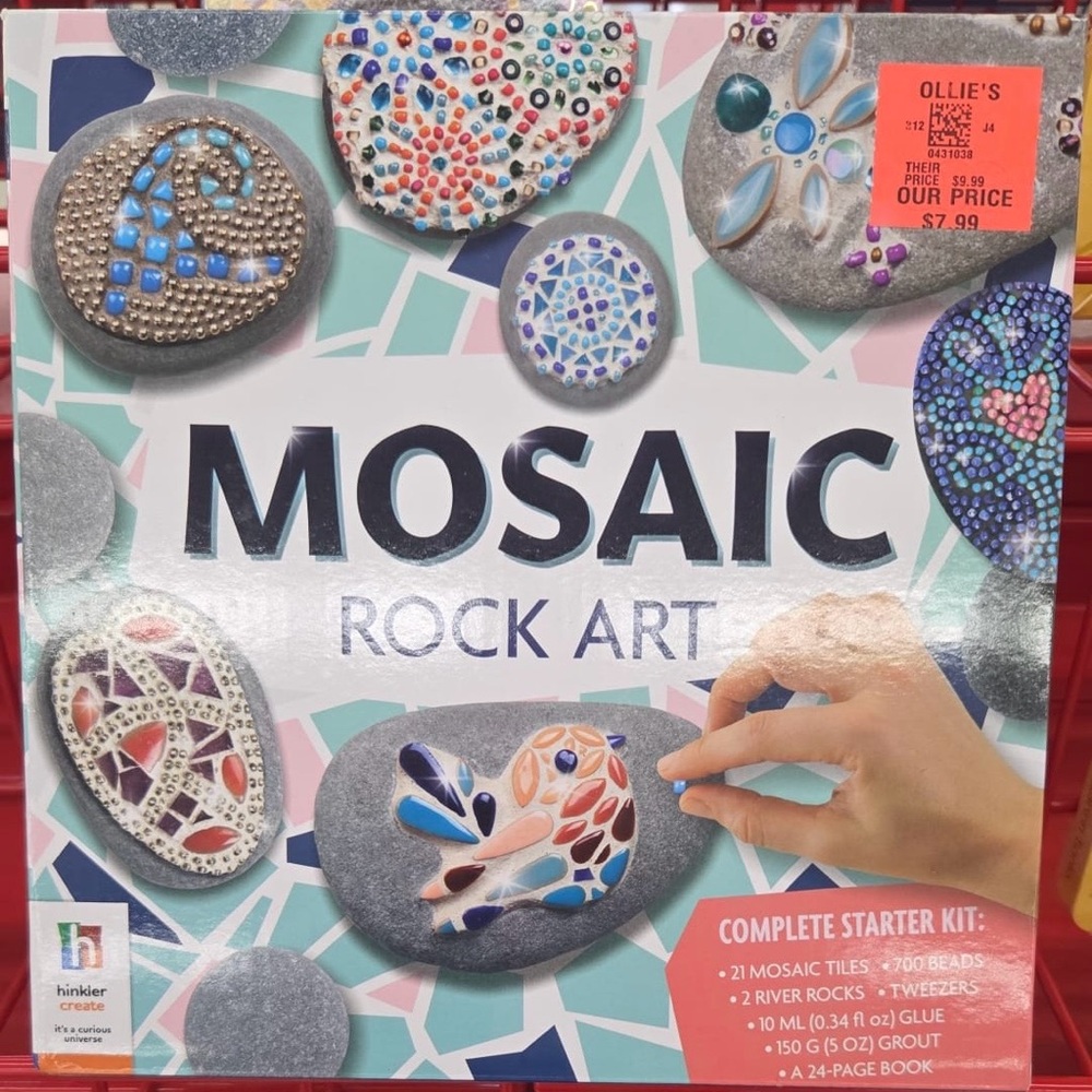 Hinkler Mosaic Rock Art Kit - Complete Starter Set - New in Box